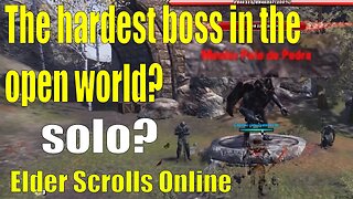 É possivel solar o boss de mundo aberto mais difícil no Elder Scrolls Online?