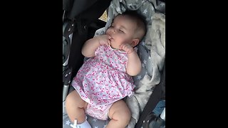 Baby Uses Her Fingers As A Pacifier