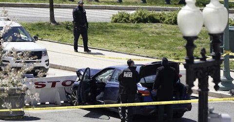 Car Rams US Capitol Barricade, Injuring 2 Officers; Driver Shot