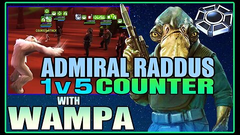 [1v5] ADMIRAL RADDUS OMICRON COUNTER w/WAMPA OMICRON - SWGOH/GAC