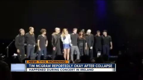 Tim McGraw collapses on stage during concert in Ireland