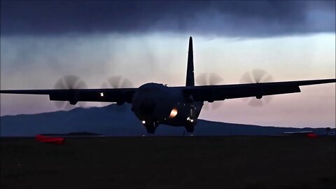 C-130J Super Hercules Lands on a Four-Lane Highway in Wyoming - Rally in the Rockies 2021