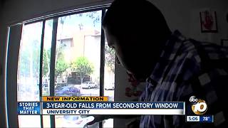 3-year-old falls from second-story window in University City
