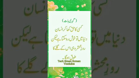 Islamic status 💕💜💙💚 | Green screen poetry | #urdustatus @techgreenscreen