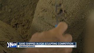 Sand shipped in for sculpting competition