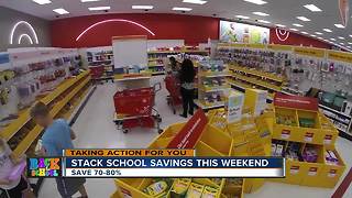 Stack the sales and save up to 80 percent on school supplies this weekend