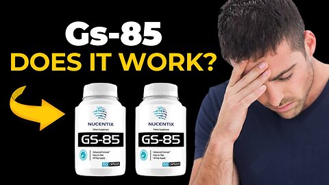 Nucentix gs-85 ((⛔️⚠️BEWARE!!⛔️⚠️)) Sincere review nucentix: gs-85 - Does nucentix gs-85 really work