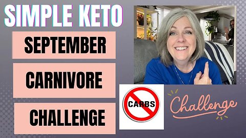 Keto On A Budget / September Zero Carb Carnivore Challenge