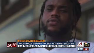 Police focus on gang violence after mass shooting