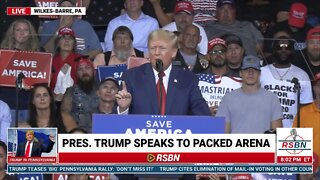 Full Speech at Save America Trump Rally in Wilkes-Barre, Pa 9/3/22