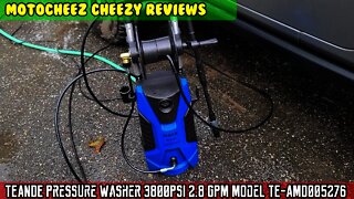 Amazon review: TEANDE Pressure Washer 3800PSI 2.8 GPM Power Washer. Unbox, Assemble, Test, Summary