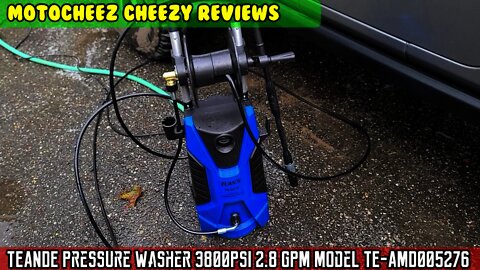 Amazon review: TEANDE Pressure Washer 3800PSI 2.8 GPM Power Washer. Unbox, Assemble, Test, Summary