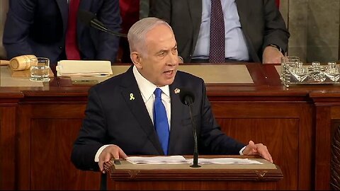 Israeli Prime Minister Benjamin Netanyahu delivers remarks to a joint meeting of Congress