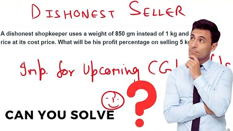 ! Very Important Topic for Upcoming Shifts 'Dishonest Seller' SSC CGL 2023 | MEWS #ssc #cgl2023 #cgl