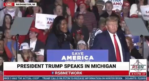 A STAR IS BORN: Kristina Karamo STEALS THE NIGHT at President Trump's Massive Michigan Rally