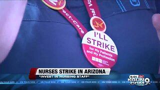 Arizona's first registered nurses strike in its history