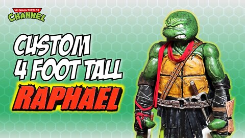 COLOSSAL Custom 4 Foot Tall Raphael Ninja Turtles Action Figure