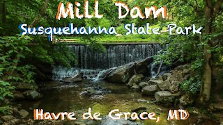 Drone Footage of Mill Dam at Susquehanna State Park