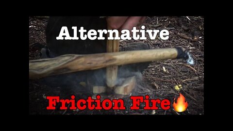 Bushcraft Alternative Bow Drill Friction Fire