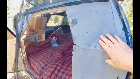 4x4 Van Life: New DIY Topper Skylight, 10,000ft Campsite with Snow!