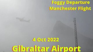 PLANE SPOTTING GIBRALTAR, Manchester Diverted Flight from Malaga 4 Oct 2022