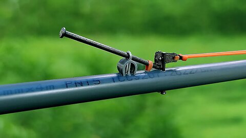 DIY slingshot | 100% nail trigger with 100m . firing range | Wood Art TG