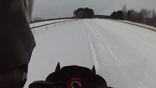 Snowmobile Trail Riding (Gaylord Michigan) Part 33