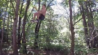 Real-life Tarzan shows off his skills