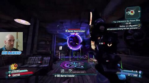 Maya OP7 Blurred Trickster Build Buys a Legendary Kerblaster From the Torgue Shop at Pyro Pete's #37