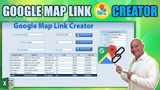 How To Create Google Map and Directions Link With Excel