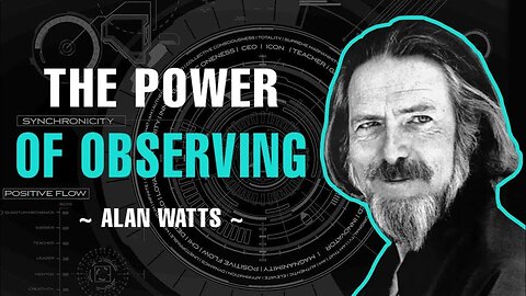 The Power of Observation, Alan watts 4 Hour Lecture Black Screen | Soul Of Life - Made By God