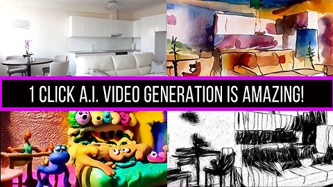 1 CLICK A.I. Video Stylization IS HERE! Turn Any Video Into Claymation, Watercolor, Charcoal, Etc!