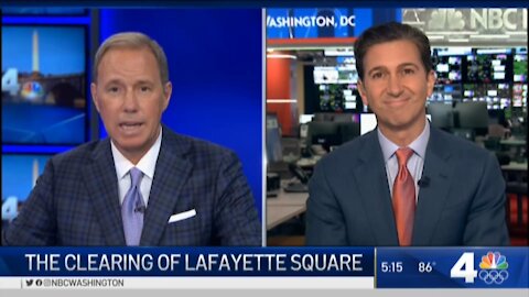 Smugged NBC News anchors Jim Handly & Ken Dilanian don't care they lied Trump at Lafayette Square
