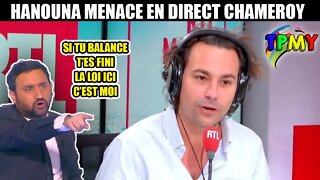 "S'IL CONTINUE" : CYRIL HANOUNA MENACE EN DIRECT BERTRAND CHAMEROY #tpmp #louisboyard #bolloré