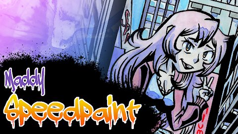 Maddy - Anime Watercolor Speedpaint - TomFoxComics