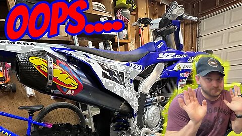 I'm a huge hypocrite. | 2023 Yamaha YZ450F FMF Slip On Install