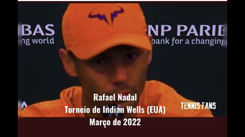 Tenista Rafael Nadal diz sentir dificuldade em respirar durante o torneio de Indian Wells (EUA)