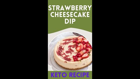 Strawberry cheesecake dip | keto recipes | low carb | low carb diet | low carb recipes #Shorts #keto