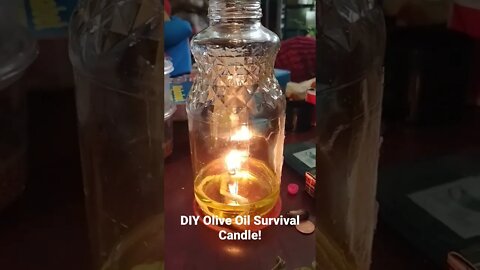 DIY Olive Oil Survival Candle! *Burns for hours!