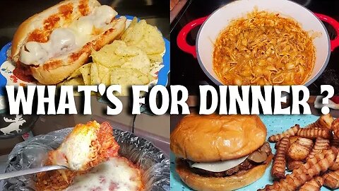 WHAT'S FOR DINNER ? 4 EASY REAL LIFE MEALS | CROCKPOT PIZZA CASSEROLE | ONE POT TACO PASTA