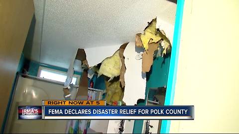FEMA declares disaster relief for Polk County