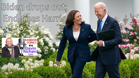 BREAKING: PRESIDENT BIDEN BOWS OUT; ENDORSES VP HARRIS