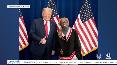 President Trump meets with Lil Wayne to discuss criminal justice reform