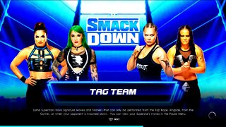 WWE Friday Night Smackdown Shotzi Blackheart & Raquel Rodriguez vs Ronda Rousey & Shayna Baszler