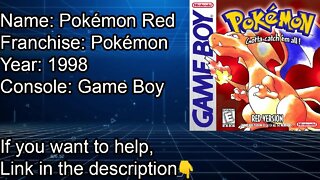 Pokémon Red | 1998 | Game Boy | Fuchsia to Pokémon League