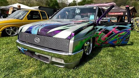 Hardbody Short #carshow #slammed #bagged #minitruckin #minitruckintakeover #minitruck #customcars