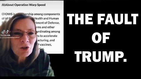 Operation Warp Speed Wasn't The Fault of Trump.