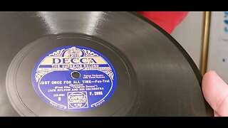 Just Once For All Time ~ Jack Hylton & His Orchestra ~ Decca 78 rpm ~ Exposicion Horn Gramophone