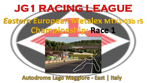 Race 1 | JG1 Racing League | Eastern European Metalex Championship | Autodrome Lago Maggiore | ITA