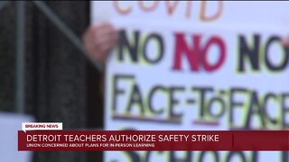 Detroit teachers authorize safety strike